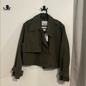 Abercrombie and Fitch Dark Green Trench Coat